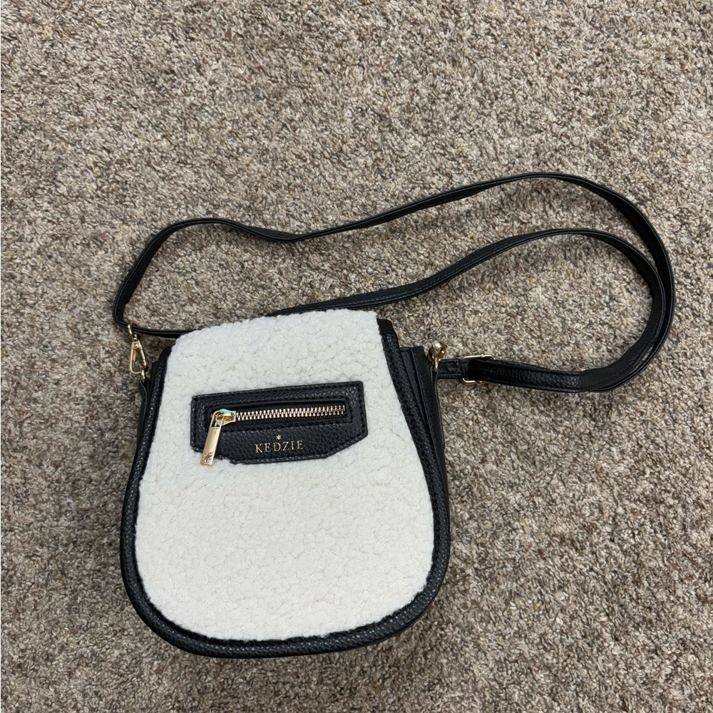 Black and White Crossbody Bag